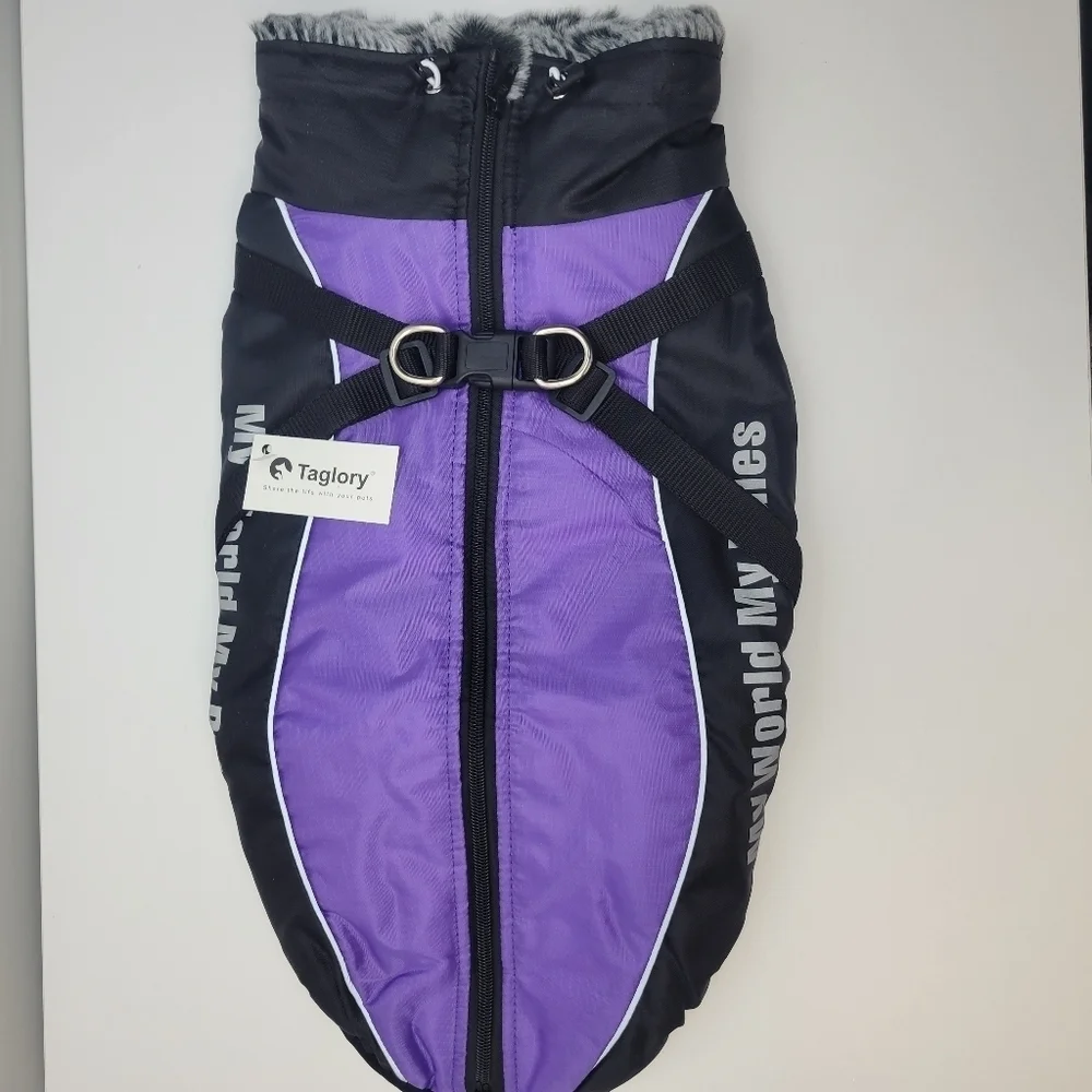 Dog winter coat harness